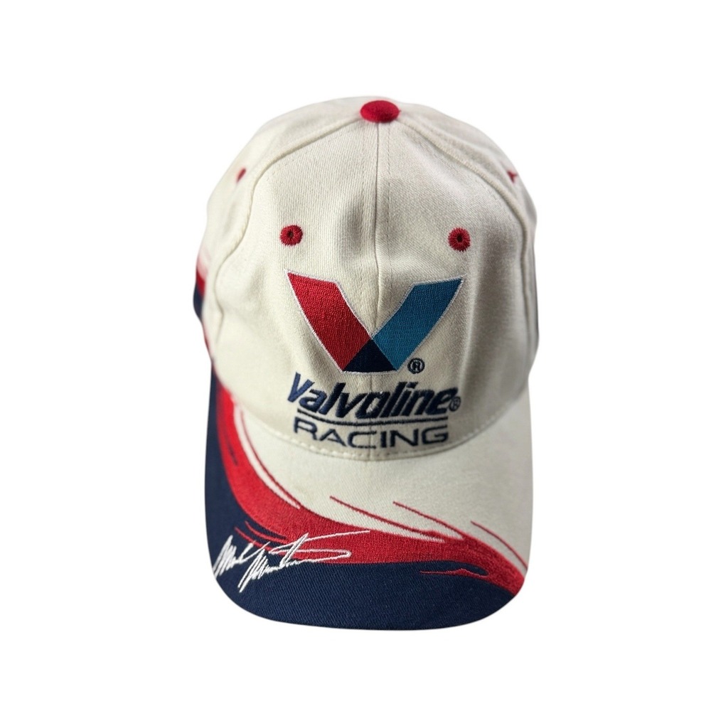 NASCAR Mark Martin 6 Valvoline Racing Roush Hat CFS White Red Navy Blue NWT